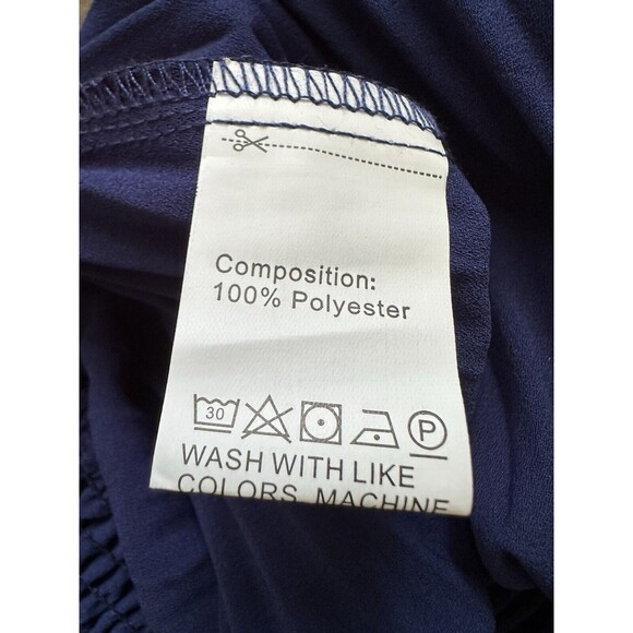 NWOT Blue Pleated Halter Medium - Picture 11 of 11